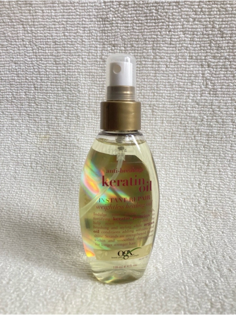 New OGX Anti-Breakage Keratin Instant Weightless Healing Oil 4 fl oz